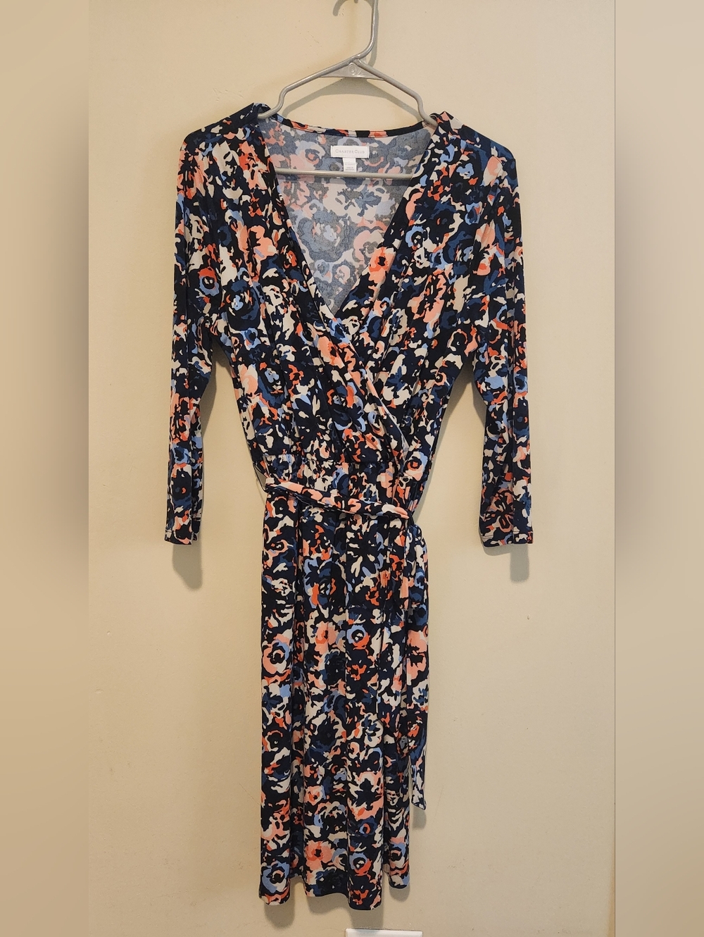 DRESSED 3 FOR $30!! EUC Charter Club Floral Wrap Dress Size 8